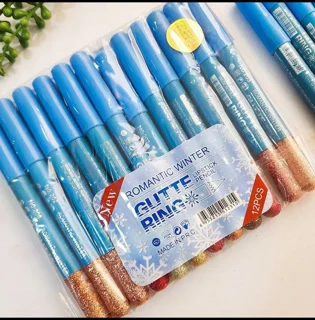 پک 12 عددی رژمدادی گلیتری از برند romantic winter☃️